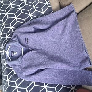 Patagonia purple quarter zip sweater Women's Size M Jacket